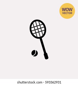 Tennis racket and ball