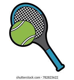 tennis racket and ball equipment sport