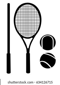 Tennis racket ball tennis gear for the game vector illustration isolared on white.