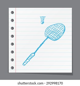 Tennis racket and ball icon