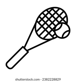 Tennis Racket and Ball icon design for personal commercial use
