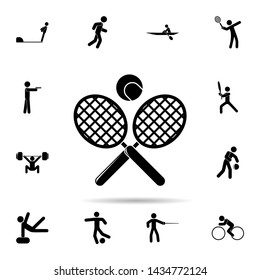 tennis racket and ball icon. Universal set of Sport for website design and development, app development