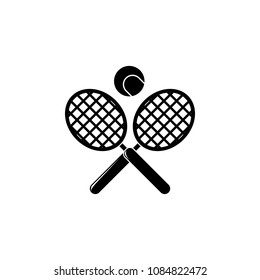 tennis racket and ball illustration. Element of sport for mobile concept and web apps. Detailed tennis racket and ball illustration can be used for web and mobile. Premium icon on white background