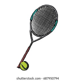 tennis racket and ball sport game competition elements