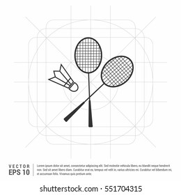 Tennis racket and tennis ball, vector icon

