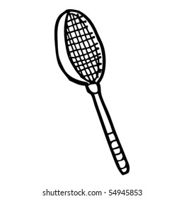 tennis racket cartoon
