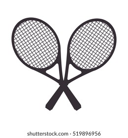 tennis racket equipment icon
