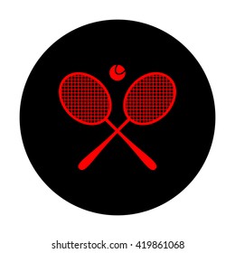 Tennis racket icon