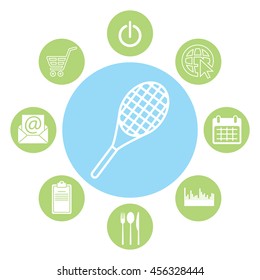 tennis racket icon