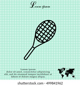 tennis racket icon