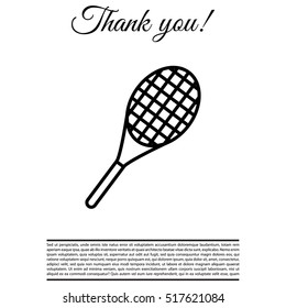 tennis racket icon