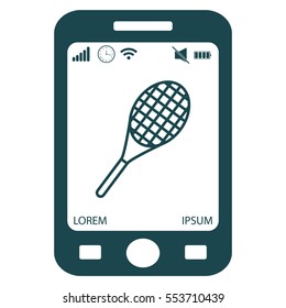 tennis racket icon