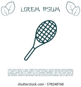 tennis racket icon