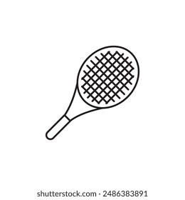 Tennis racket icon design, isolated on white background, vector illustration