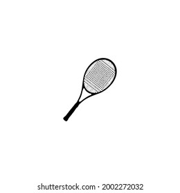 Tennis Racket Icon. Flat style vector illustration