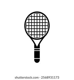 Tennis racket icon logo design template isolated illustration