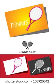 tennis racket icon set. vector illustration.