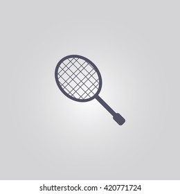 tennis racket icon. tennis racket sign