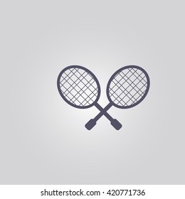 tennis racket icon. tennis racket sign