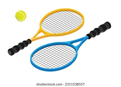 Ein Tennisschläger-Icon ist eine einfache, aber effektive Art, den Tennissport zu repräsentieren. Es handelt sich in der Regel um ein zweidimensionales Bild von Tennisschlägern.