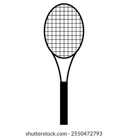 Icono de la raqueta de tenis para los deportes y el diseño del Ocio