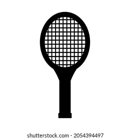 Icono de raqueta de tenis, vector de stock, logotipo de tenis aislado en fondo blanco
