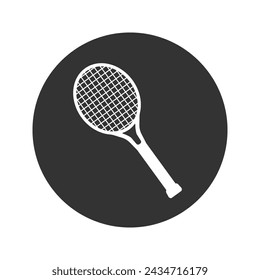 Tennis racket Icon. Vector concept illustration for design