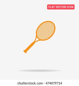 Tennis racket icon. Vector concept illustration for design.