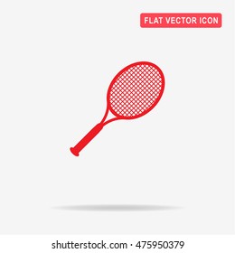 Tennis racket icon. Vector concept illustration for design.