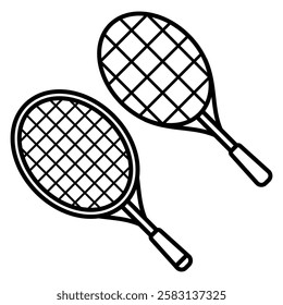 tennis racket icon vector design templates