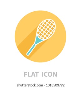 tennis racket icon. vector illustration