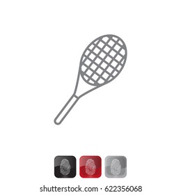 tennis racket icon. vector illustration