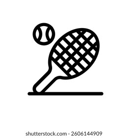 Tennis racket icon. Vector illustratior