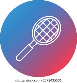 Tennis Racket icon vector image. Can also be used for web apps, mobile apps and print media.
