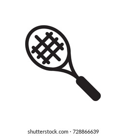 Tennis Racket icon. Vector isolated icon for web and mobile on white background.