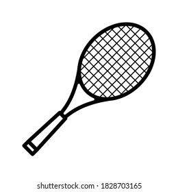 tennis racket icon vector sign symbol. vector illustration
