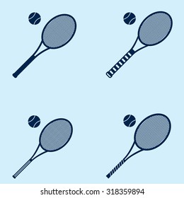 Tennis Racket Icons