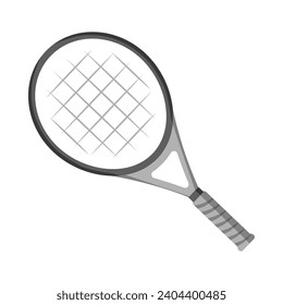 Tennisschläger-Vektorgrafik einzeln
