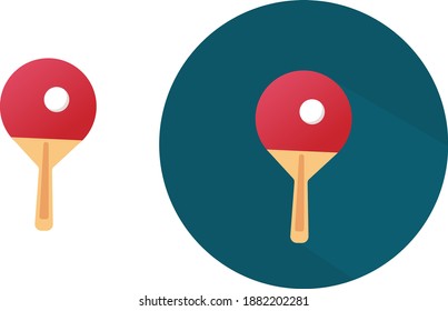 Tennis racket ,illustration, vector on white background.