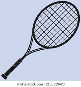 tennis racket image in vector format