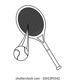 Cortaqueta de tenis aislada