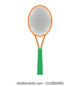 Tennis racket isolated