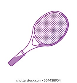 tennis racket isolated