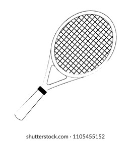 tennis racket isolated icon