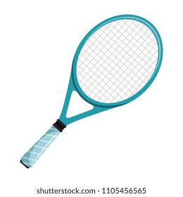 tennis racket isolated icon