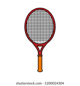 tennis racket isolated icon