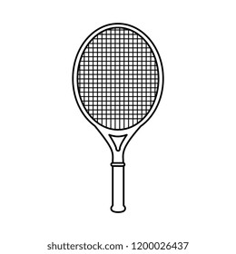 tennis racket isolated icon