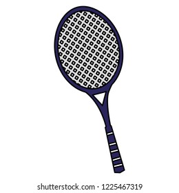 tennis racket isolated icon