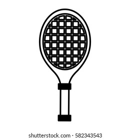 tennis racket isolated icon