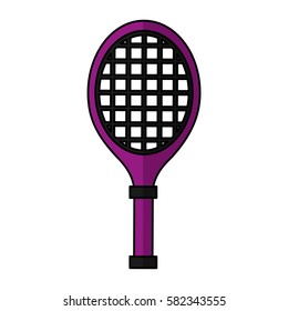 tennis racket isolated icon
